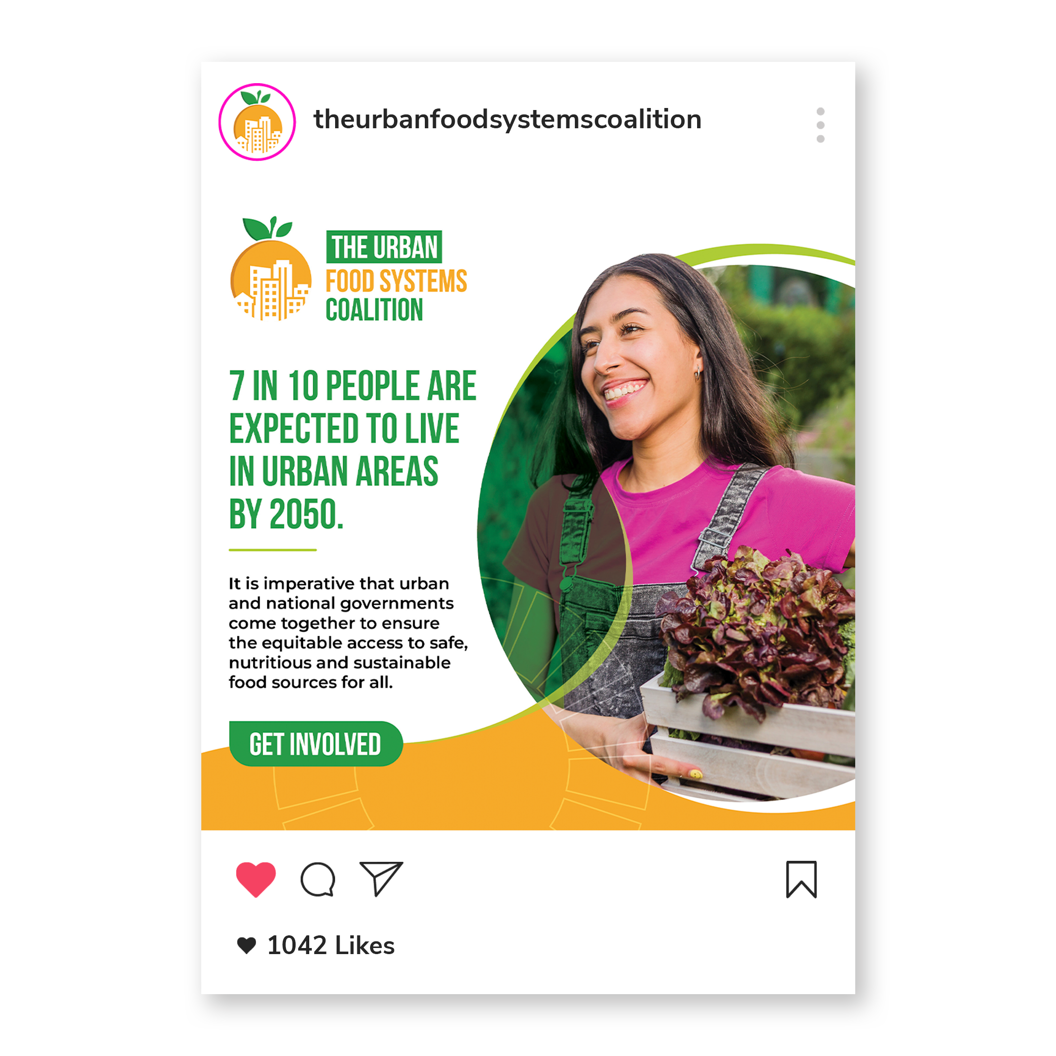 Urban Food Systems Coalition – branding and Instagram design