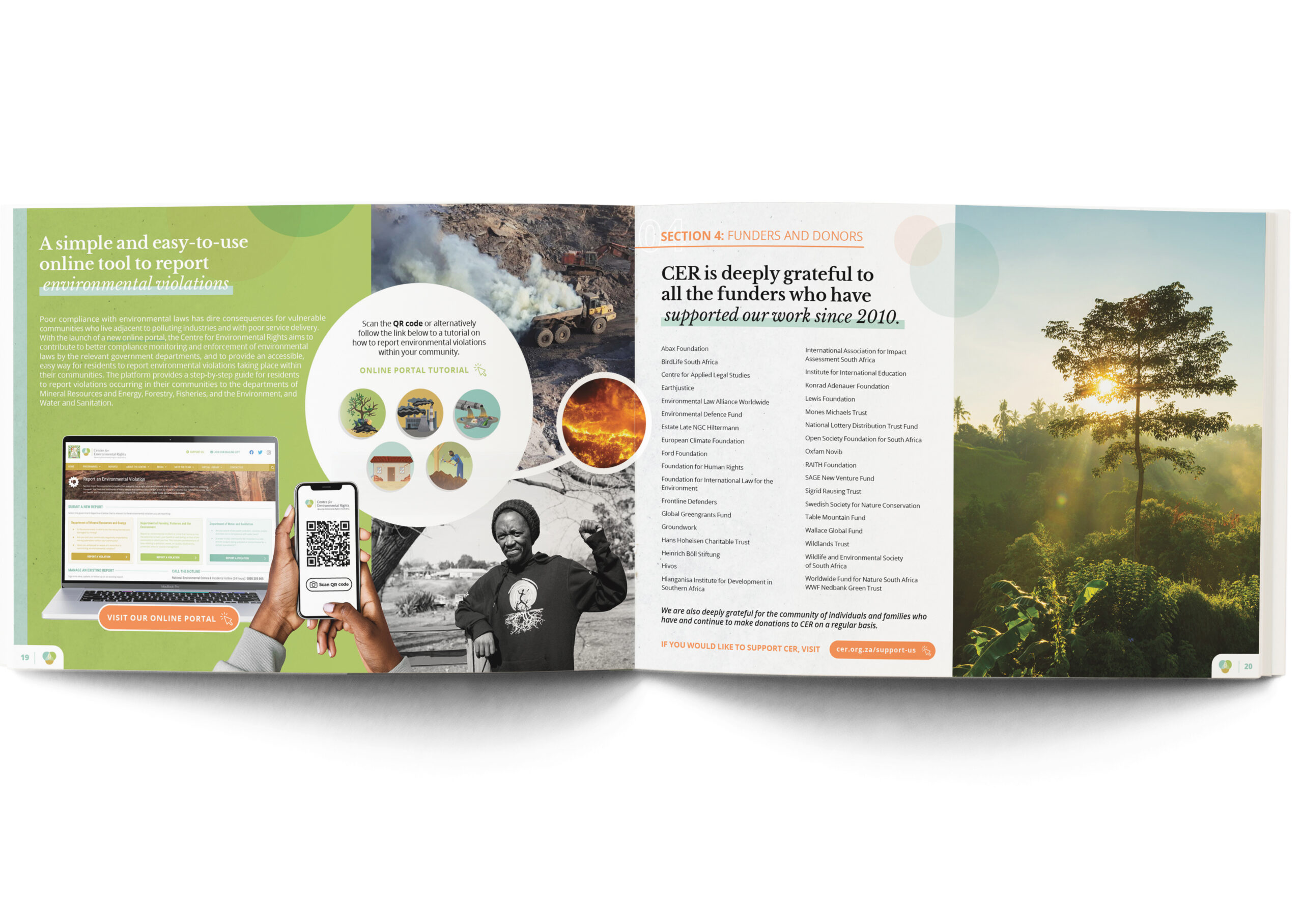 Centre for Environmental Rights – Impact Report – graphic design