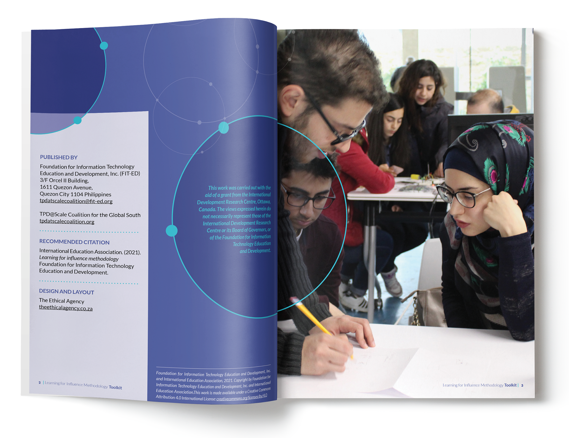 International Education Association publication design - page 1